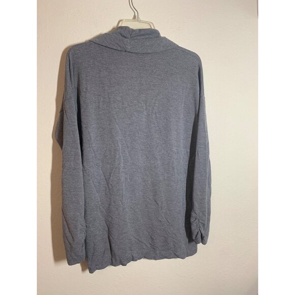 Jones New York Scoop Neck Blouse Business Casual Office Winter Gray Size Medium - Picture 3 of 6